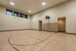 Indoor basketball court, balls provided